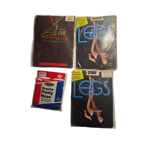 Lot of 4 Pantyhose Coffee Color brown Medium/Tall & Regular Fit - Picture 1 of 9